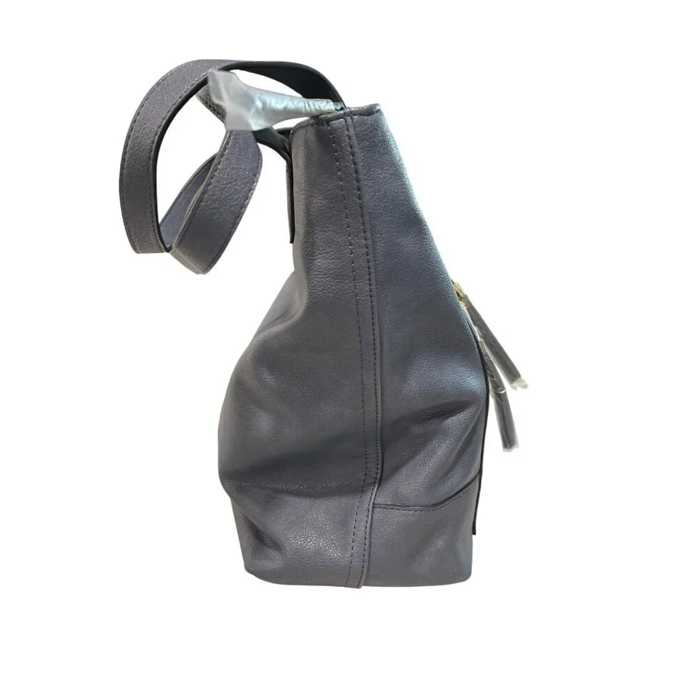 Inc International Concepts Navy Faux Leather Tote Bag New